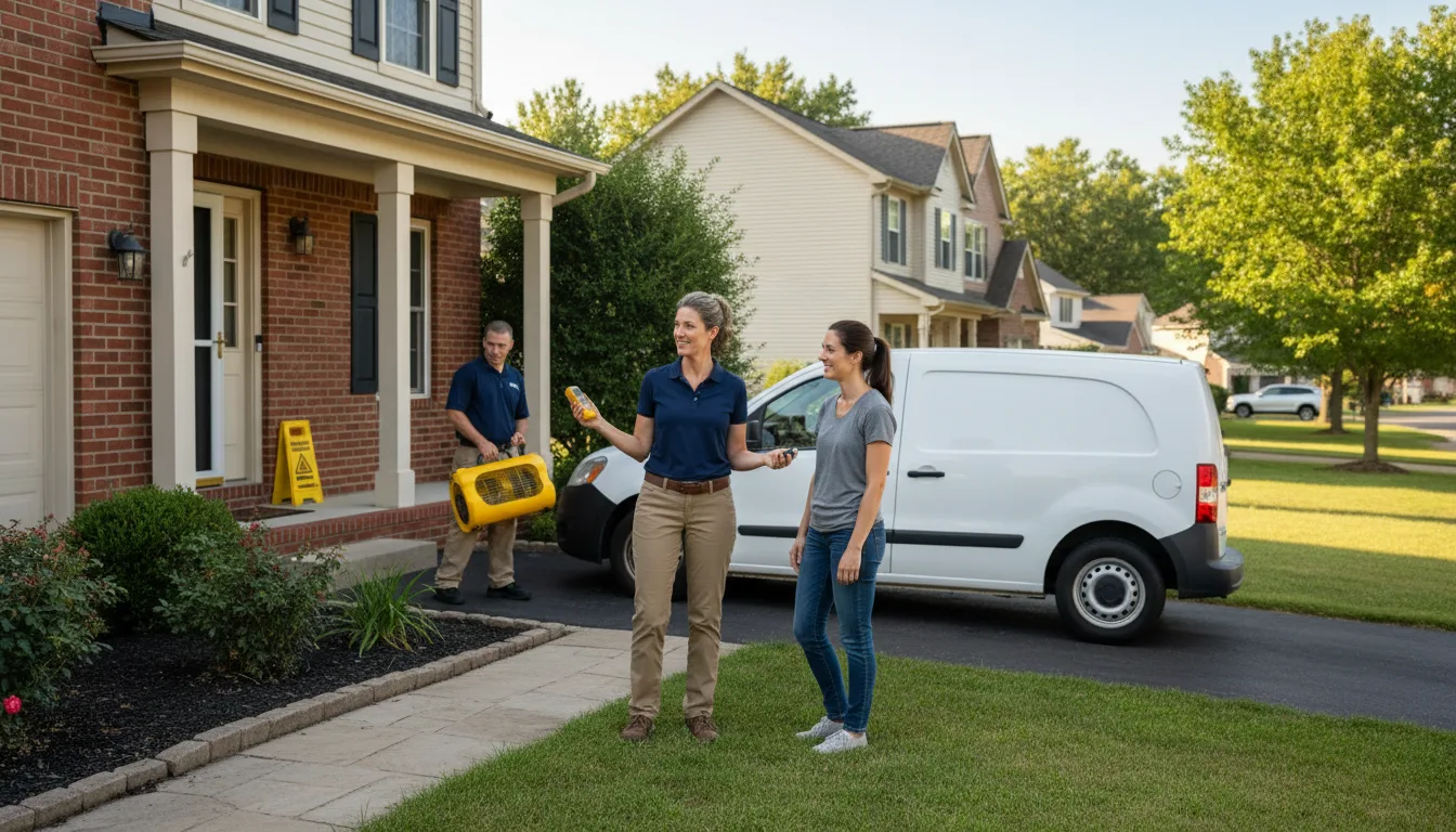 Residential water damage restoration in Greensboro, PA